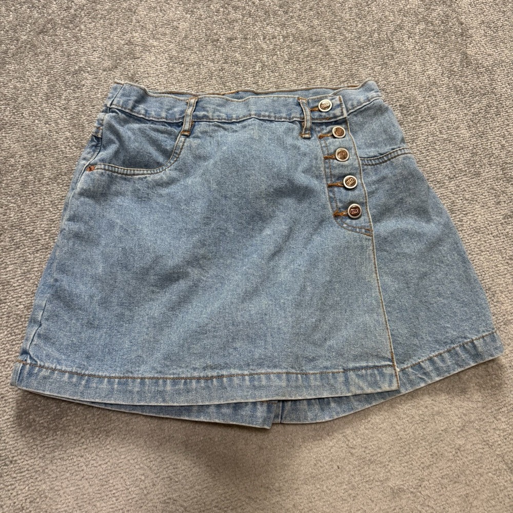 Vintage Rio Girls 7 Skort Denim Jean Blue